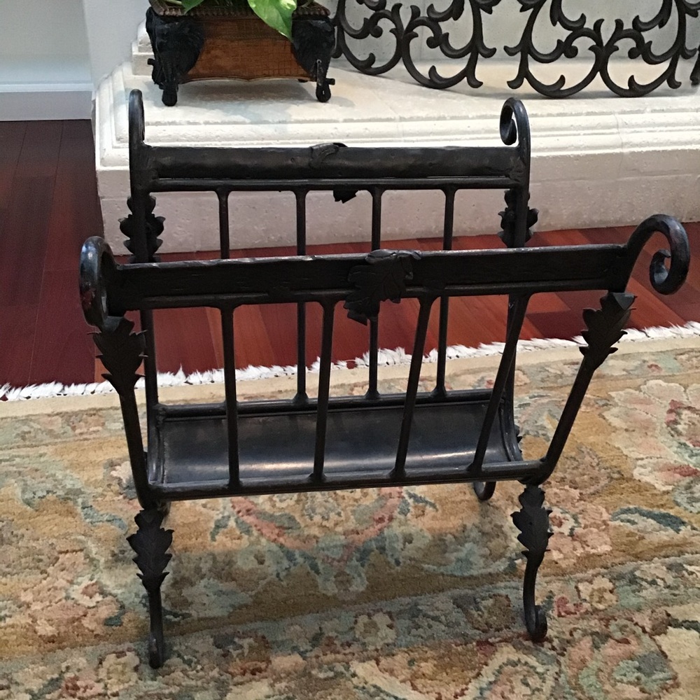 Wrought Iron Magazine Stand